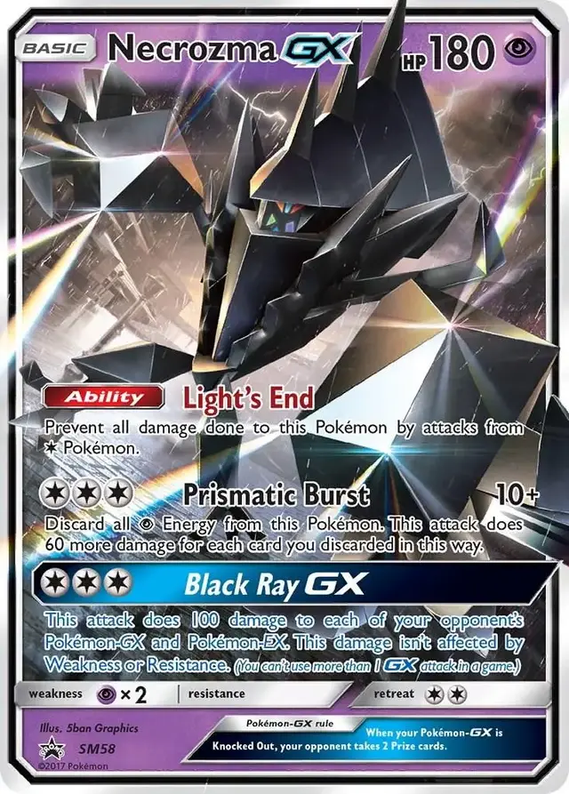 Necrozma GX - Pokemon SM Promos #SM58