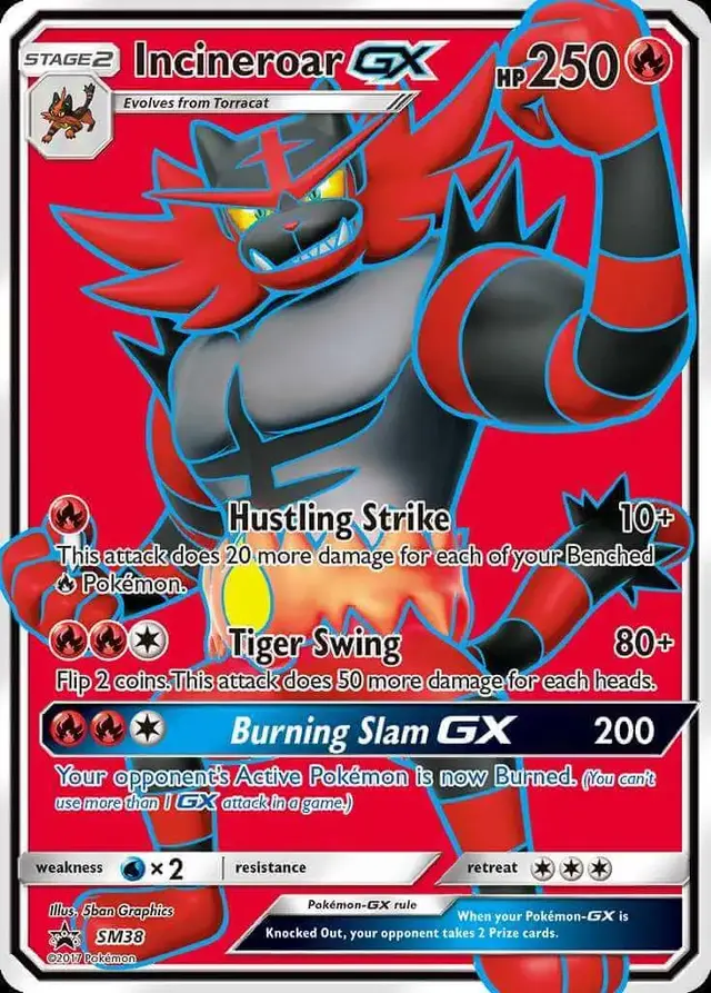 Incineroar GX - Pokemon SM Promos #SM38