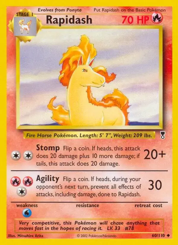 Rapidash - Pokemon Legendary Collection #60