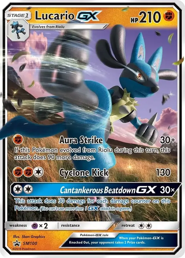 Lucario GX - Pokemon SM Promos #SM100