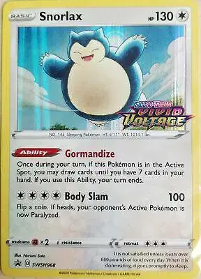 Snorlax - Pokemon Sword & Shield Promos #SWSH068