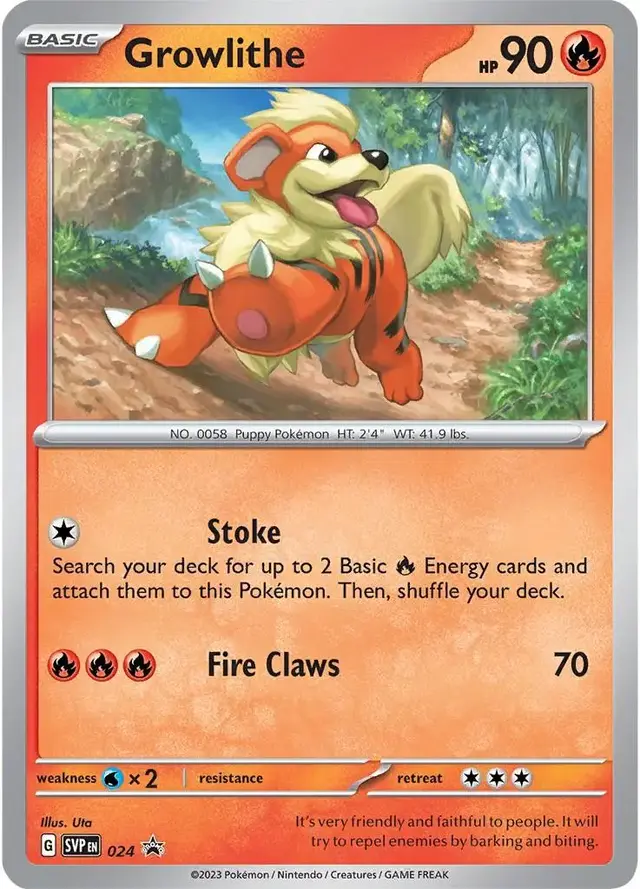 Growlithe - Pokemon Scarlet & Violet Promos #24