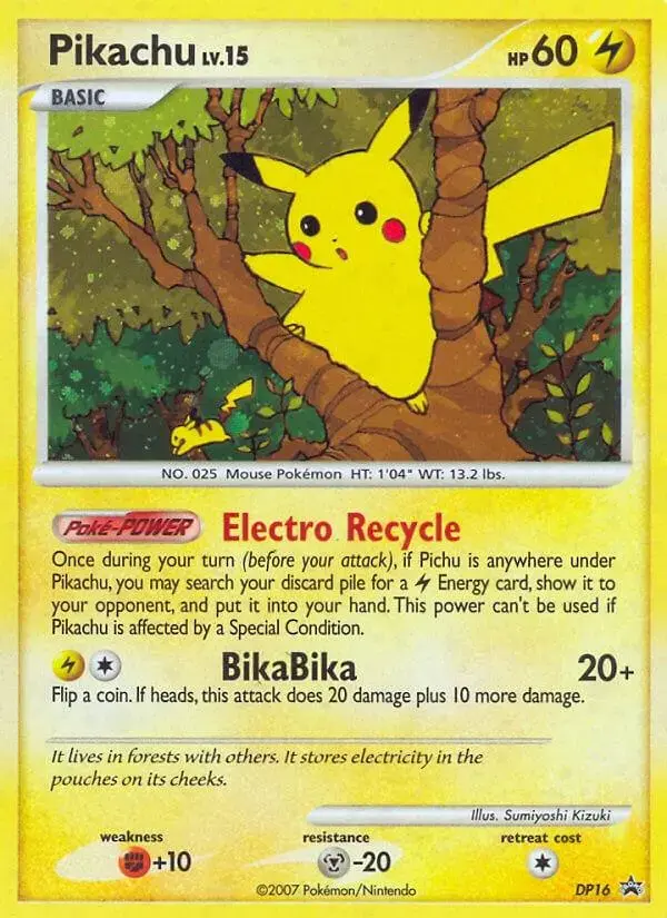 Pikachu - Pokemon Diamond and Pearl Promos #DP16