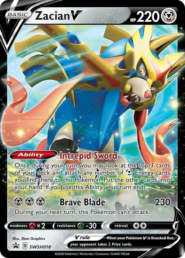 Zacian V - Pokemon Sword & Shield Promos #SWSH018