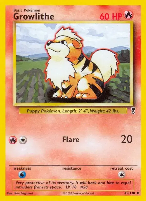 Growlithe - Pokemon Legendary Collection #45