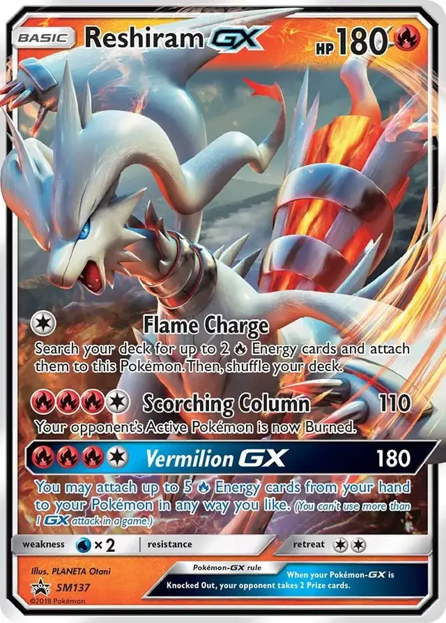 Reshiram GX - Pokemon SM Promos #SM137