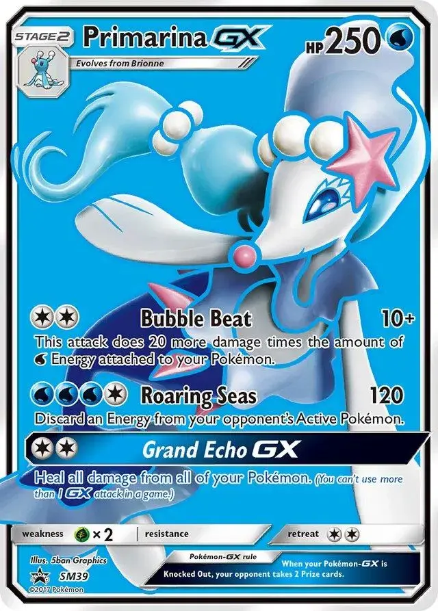Primarina GX - Pokemon SM Promos #SM39