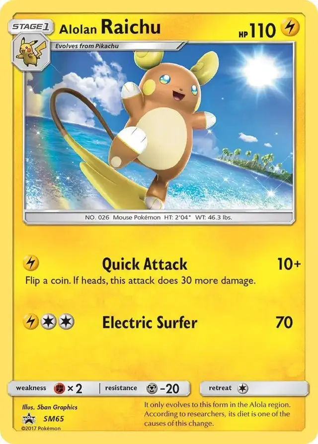 Alolan Raichu - Pokemon SM Promos #SM65