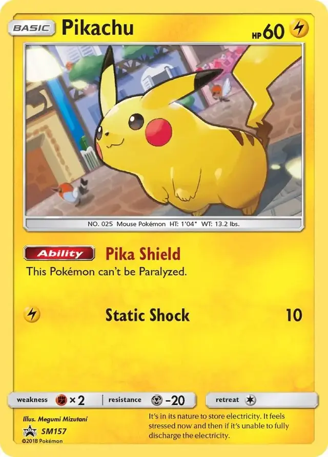 Pikachu - Pokemon SM Promos #SM157