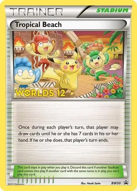 Tropical Beach - Pokemon Black and White Promos #BW50