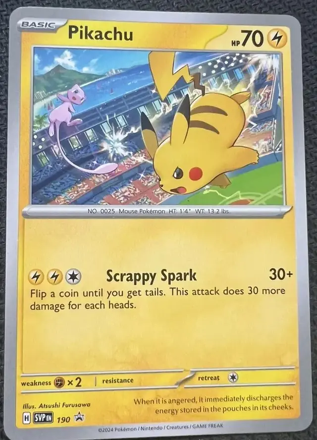 Pikachu [No Stamp] - Pokemon Promo #190