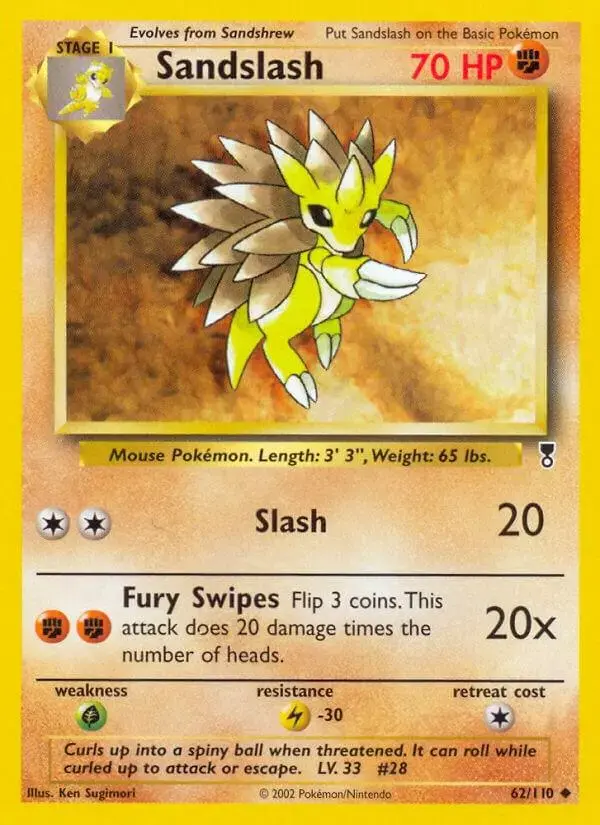 Sandslash - Pokemon Legendary Collection #62