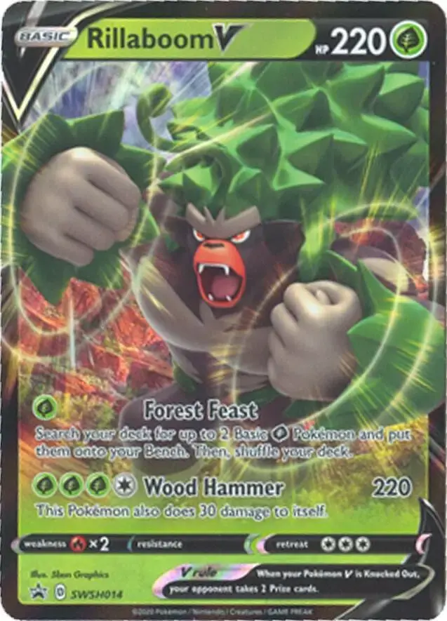 Rillaboom V - Pokemon Sword & Shield Promos #SWSH014