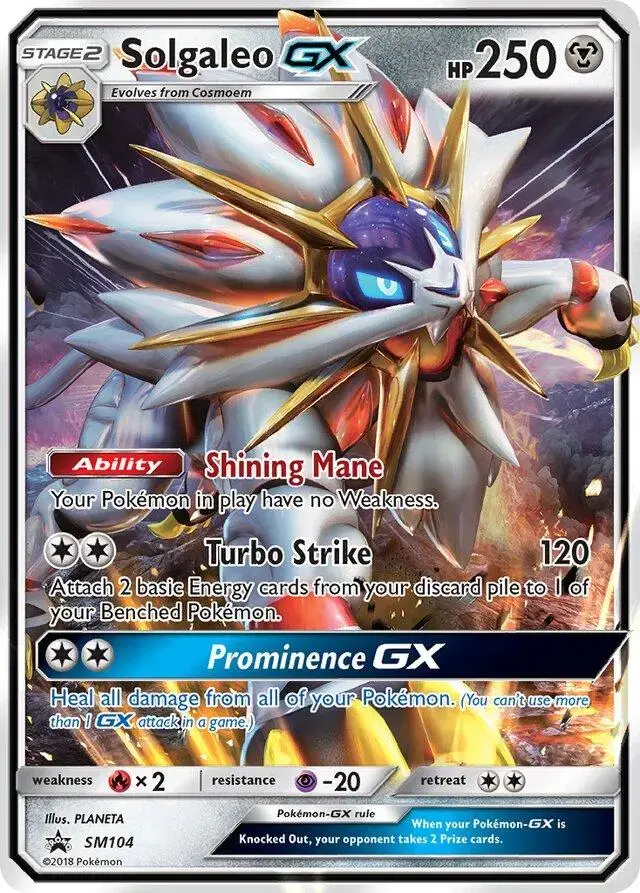 Solgaleo GX - Pokemon SM Promos #SM104