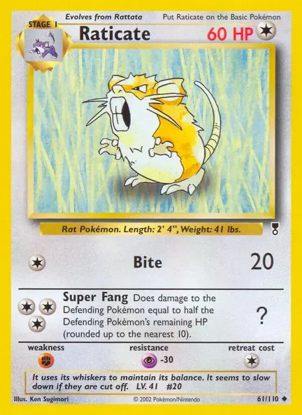 Raticate - Pokemon Legendary Collection #61