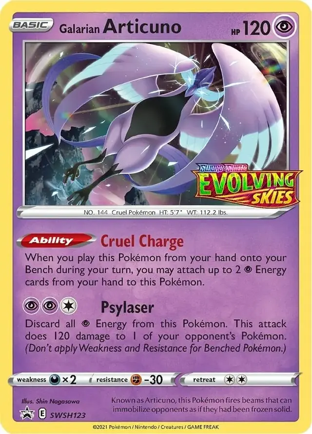 Galarian Articuno - Pokemon Sword & Shield Promos #SWSH123