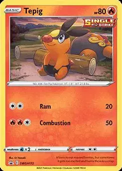 Tepig - Pokemon Sword & Shield Promos #SWSH172
