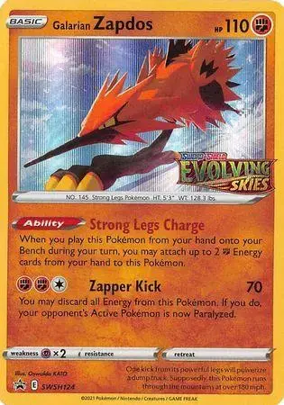 Galarian Zapdos - Pokemon Sword & Shield Promos #SWSH124