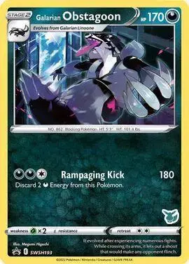 Galarian Obstagoon - Pokemon Sword & Shield Promos #SWSH193