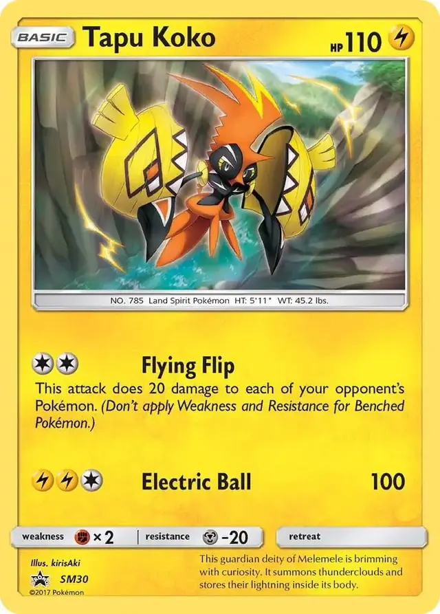 Tapu Koko - Pokemon SM Promos #SM30