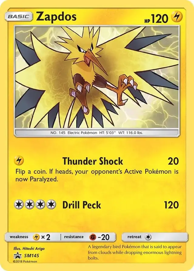 Zapdos - Pokemon SM Promos #SM145
