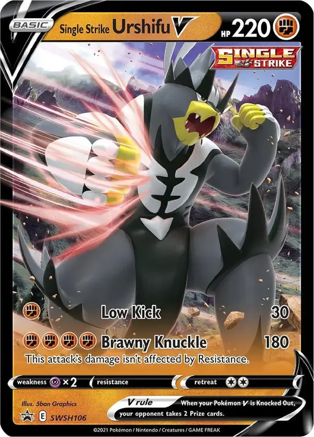Single Strike Urshifu V - Pokemon Sword & Shield Promos #SWSH106
