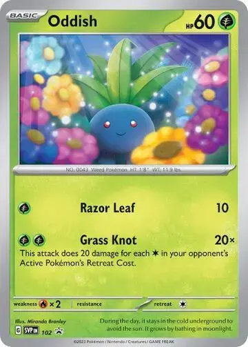 Oddish - Pokemon Scarlet & Violet Promos #102