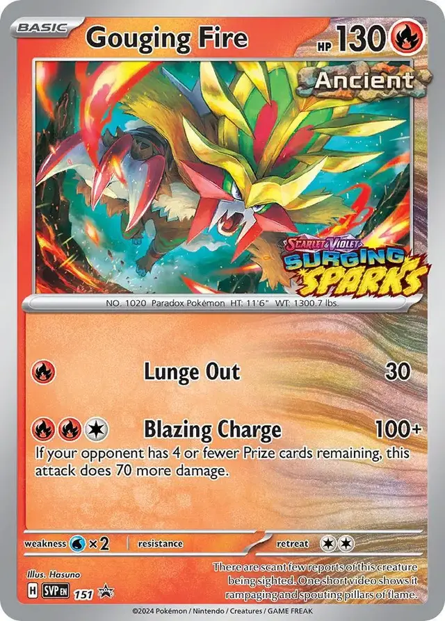 Gouging Fire - Pokemon Scarlet & Violet Promos #151