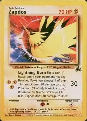Zapdos [Kimura Corrected] - Pokemon WoTC Promos #23