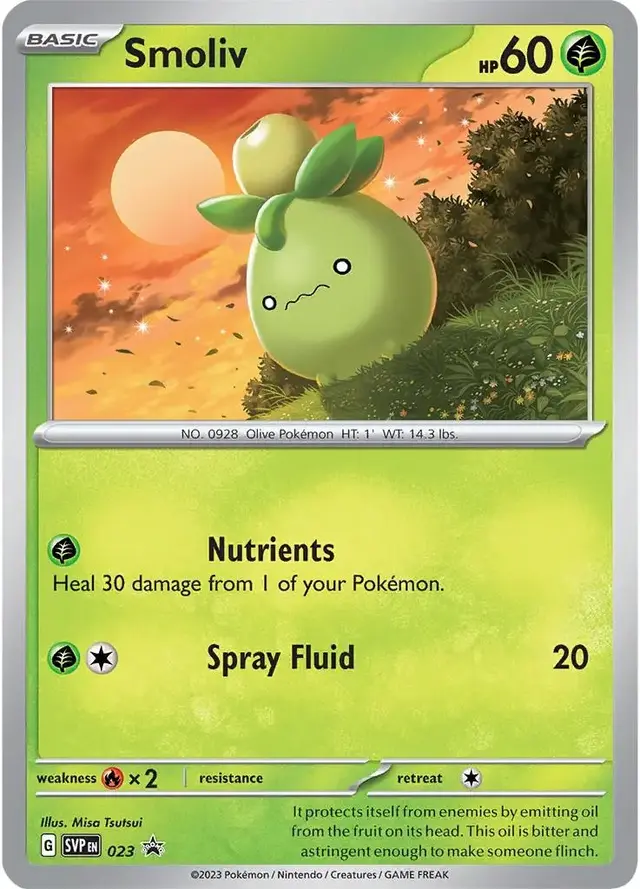 Smoliv - Pokemon Scarlet & Violet Promos #23