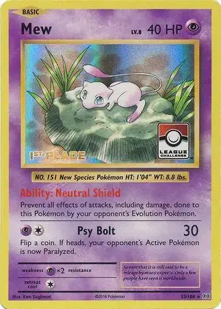 Mew [1st Place League Promo] - Pokemon Promo #53