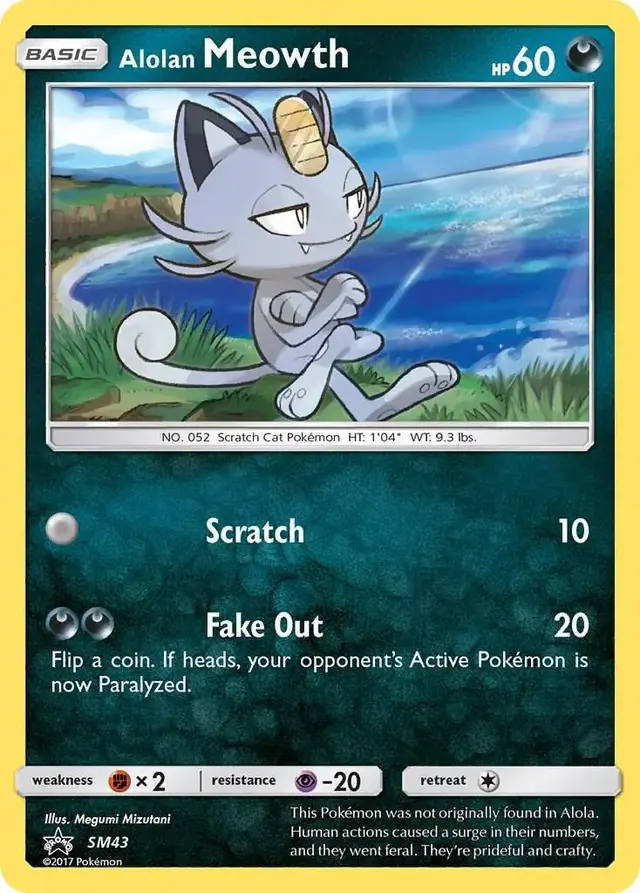 Alolan Meowth - Pokemon SM Promos #SM43