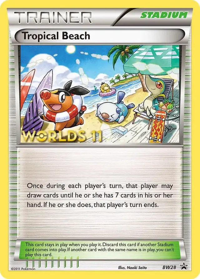 Tropical Beach - Pokemon Black and White Promos #BW28