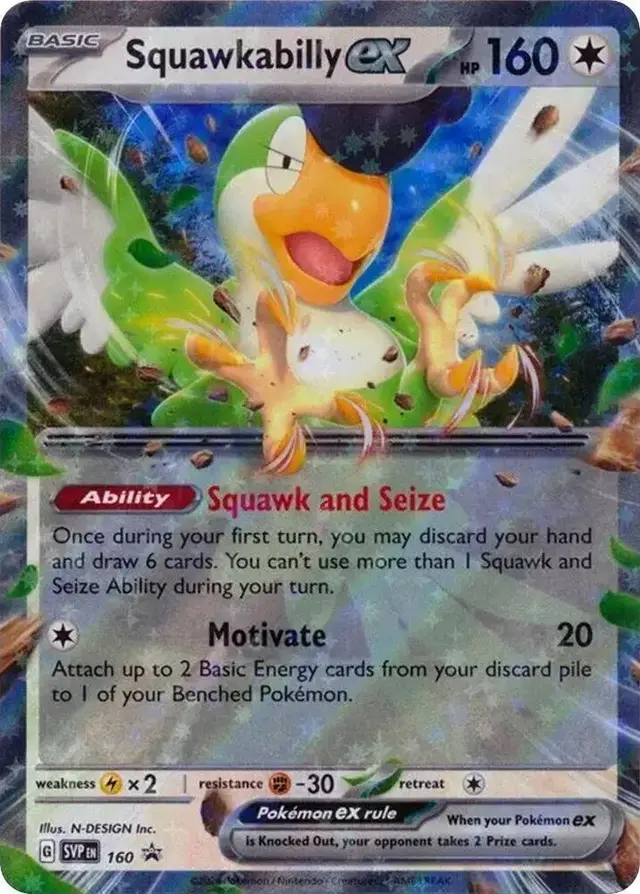 Squawkabilly Ex - Pokemon Scarlet & Violet Promos #160