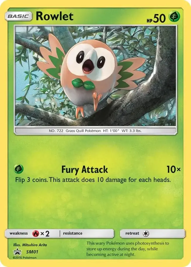 Rowlet - Pokemon SM Promos #SM01