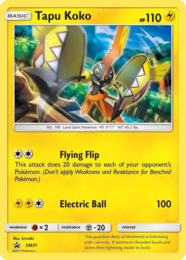 Tapu Koko - Pokemon SM Promos #SM31