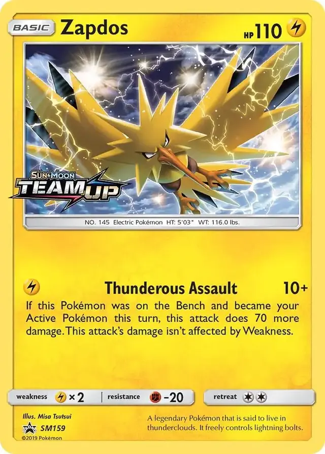 Zapdos - Pokemon SM Promos #SM159