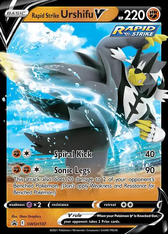 Rapid Strike Urshifu V - Pokemon Sword & Shield Promos #SWSH107