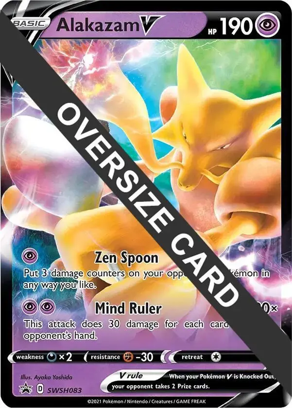 Alakazam V [Jumbo] - Pokemon Jumbo Cards #SWSH083