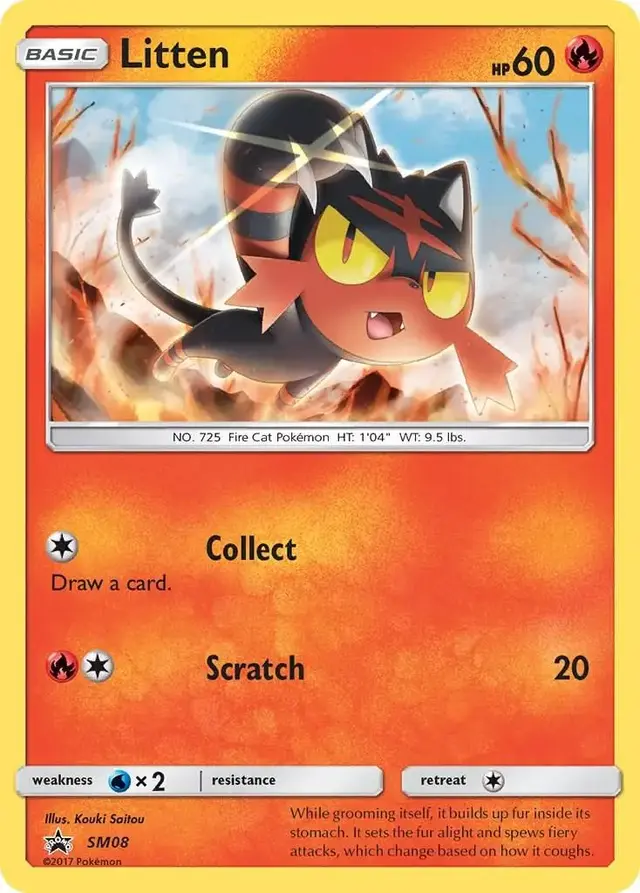 Litten - Pokemon SM Promos #SM08