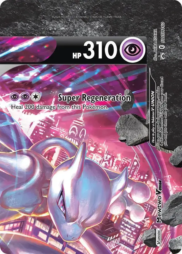 Mewtwo V-Union - Pokemon Sword & Shield Promos #SWSH160