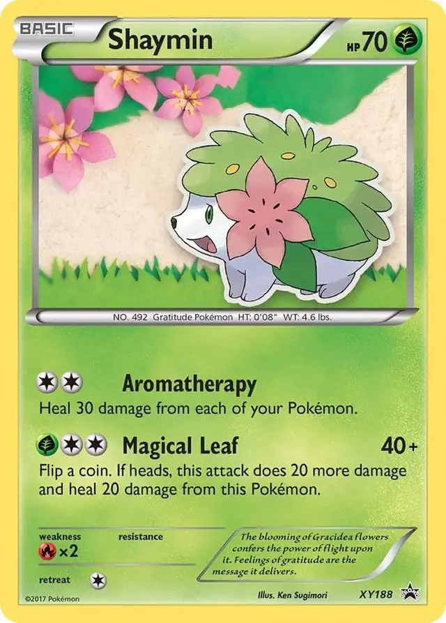 Shaymin #XY188 - Pokemon XY Promos