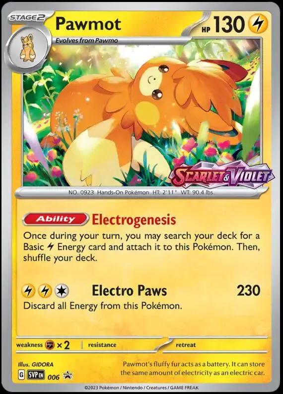Pawmot - Pokemon Scarlet & Violet Promos #6