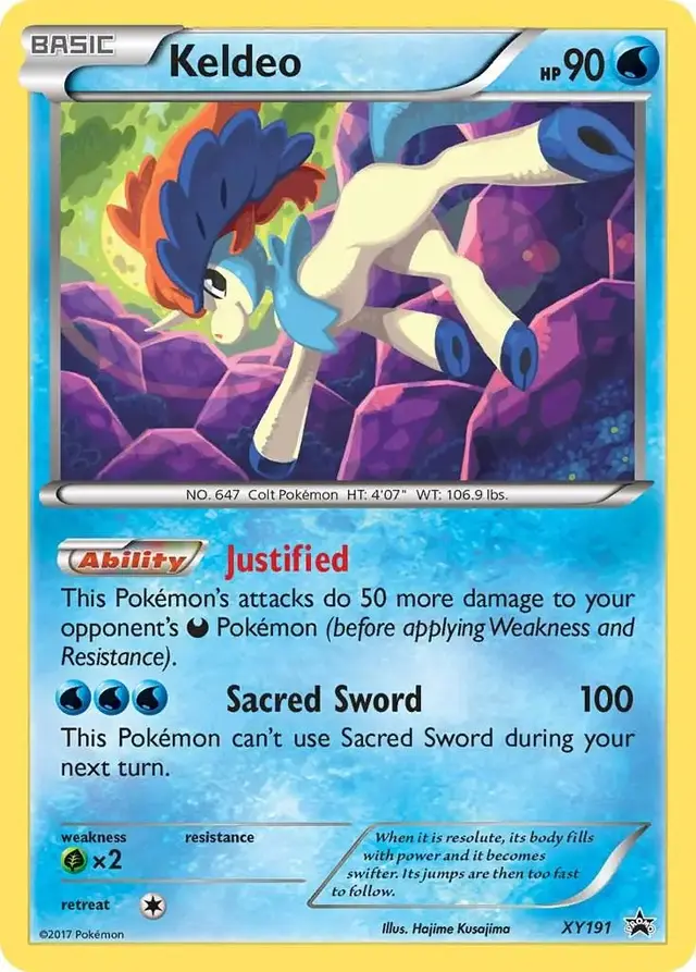 Keldeo #XY191 - Pokemon XY Promos