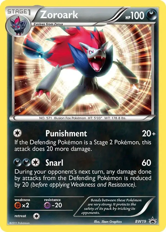 Zoroark - Pokemon Black and White Promos #BW19