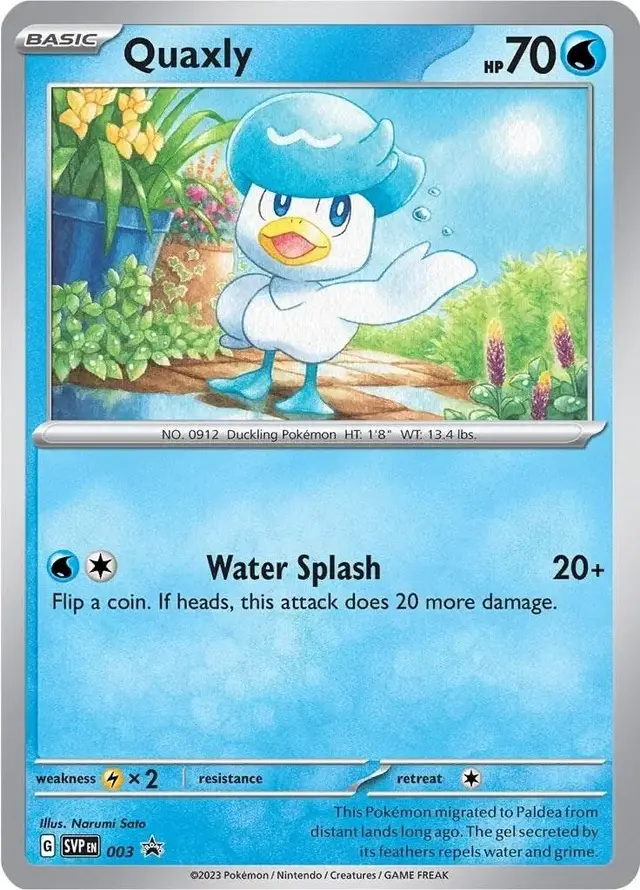 Quaxly - Pokemon Scarlet & Violet Promos #3