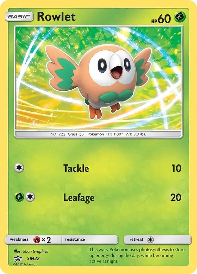 Rowlet - Pokemon SM Promos #SM22