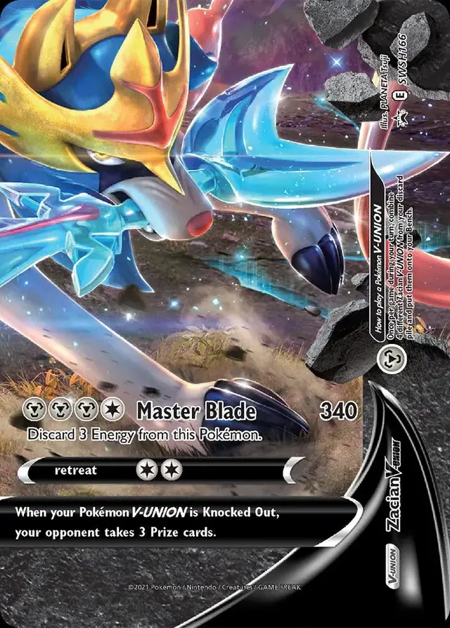Zacian V-Union - Pokemon Sword & Shield Promos #SWSH166