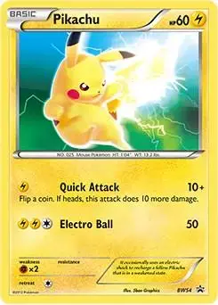 Pikachu - Pokemon Black and White Promos #BW54