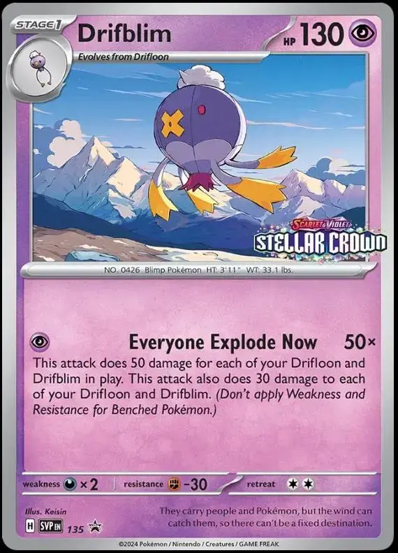 Drifblim - Pokemon Scarlet & Violet Promos #135